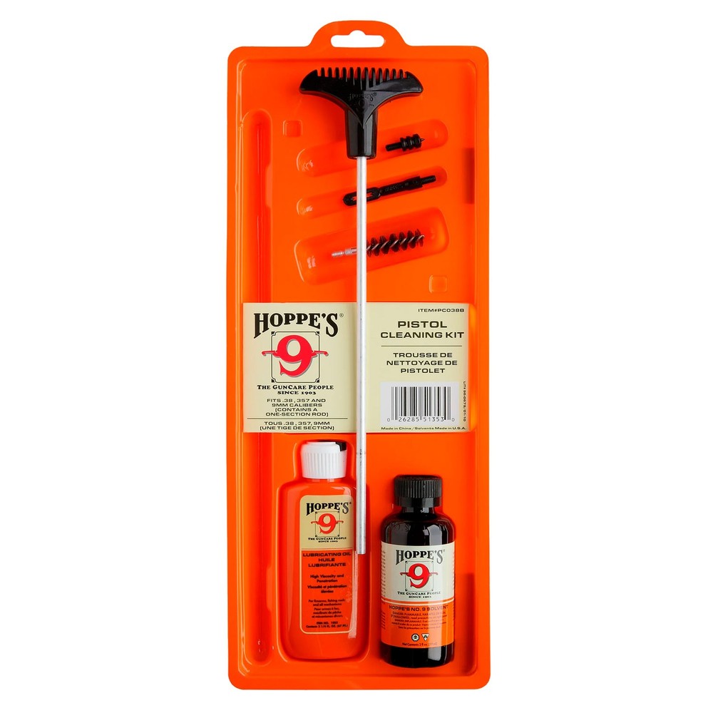 HOPPE’S .38/.357/9mm Pistol Cleaning Kit (PCO38)