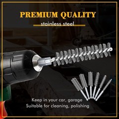 Durable Stainless Steel Bore Brushes – 24 Piece Set for Effective Rust Removal