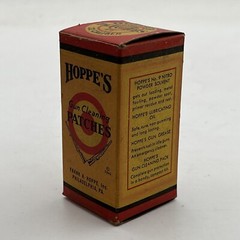VTG New NOS BOX Hoppe’s Gun Cleaning Patches .22 Cardboard General Store Display