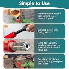Grease Fitting Cleaning Tool, Grease Zerk Cleaner, Zerk Fitting Cleaning red