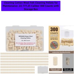 Effortless .22 Barrel Cleaning with 300 Cleaning Pellets – Wool Felt Durable Set