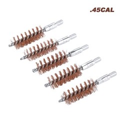 5PCS Bronze Bore Brushes Phosphor Bronze Bristles for Rifle Gun Pistol Cleaning