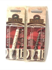 Redhead Rifle Bore Brush Set-Wool Mop & Stainless Brush .30 .32 Caliber 8mm New!