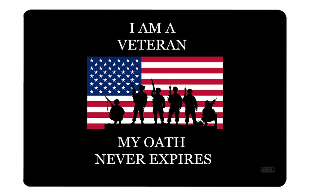 Rogue River Tactical Veteran Oath Never Expires USA American Flag Gun Cleanin…