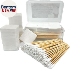 Gun Cleaning Supplies – Gun Cleaning Patches and Long Cotton Swabs Set, 6″ Cotto