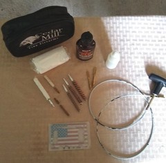 Cedar Mill Fine Firearms cleaning kit Bore Snake CLP pistol/rifle compact case