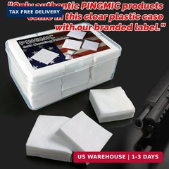 PINGMIC 1800/1400/600 Gun Cleaning Patches in Box, 2″ Highly Absorbent Cloth, Li