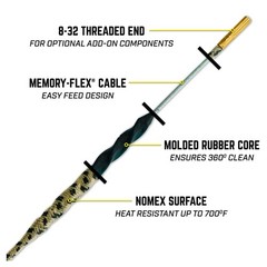 OTIS TECHNOLOGY .243 Win/6mm Rifle Ripcord Bore Cleaner (FG-RC-243)