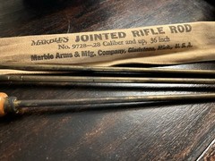 Marble #9728 Jointed Rifle Rod 36”Long For .28 cal & up – With Bag