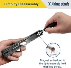 4-Piece Carbon Cleaner Kit: Multi-Scraper, Hex Key & Pin Punch for Maintenance