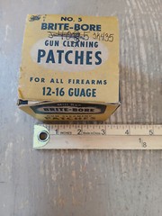 Box of Mill Run Brite Bore Gun Cleaning Patches – NOS