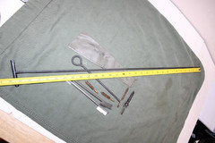 US Military Issue Rifle and Pistol Gun Cleaning Kit A2 Buttstock Pouch .223 5.56