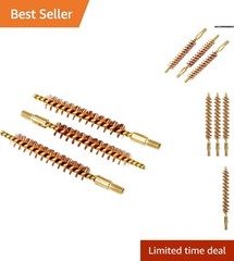Efficient .30/.32 Caliber Gun Bore Brush Set – 3 Durable Bronze Brushes Included
