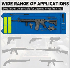 Rifle Shotgun Cleaning Mat, Large Magnetic Gun Cleaning Mat for AR 15 AK 47