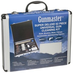 62 Piece Universal Gun Cleaning Kit Deluxe Aluminum Case Pistol Rifle Shotgun US