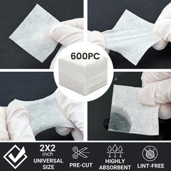 1200pc Gun Cleaning Supplies – 600PCS 1200PCS, White+Brown