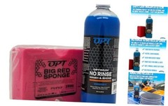 Optimum No Rinse Version 5 (32 Oz) and Big Red Sponge (BRS) Car ONR & Sponge