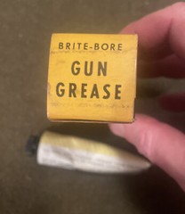 Vintage ORIGINAL FORMULA Mill Run Gun Cleaning 1960’s Brite-Bore Gun Grease
