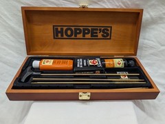 Hoppe’s No. 9 Deluxe Gun Cleaning Kit Wooden Case Bore Cleaner Solvent