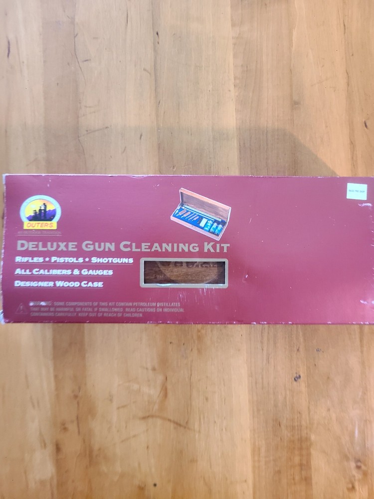 Outers DELUXE UNIVERSAL GUN CLEANING KIT Rifle Pistol Shotgun, All Calibers, NEW