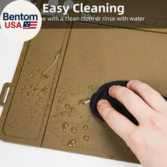 Gun Cleaning Mat, Premium Magnetic Pad with Organizer Parts Tray, Anti-Slip Rubb