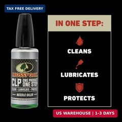 Mossy Oak CLP Gun Cleaning Oil | All-in-One Cleaner, Lubricant & Protectant | On