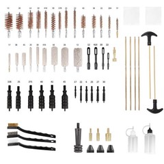 163pcs Gun Cleaning Kit Universal Rifle Pistol Shotgun Handgun Firearm with Case