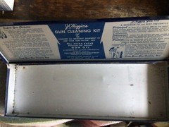 J. C. Higgins shotgun cleaning kit no. 2144 tin only