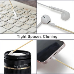 500 PCS 6-Inch Precision Gun Cleaning Swabs with Storage Case – Lint-Free Bamboo