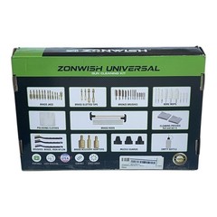 Zonwish Universal Gun Cleaning Kit Light & Mat, Brass Rods Jags for All Firearms