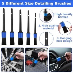 Windshield Cleaner Tool, 14Pcs Car Interior Cleaning Kit, Car Detailing Blue
