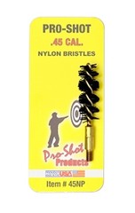 Pro-Shot 45NP Bore Brush .45 Cal Pistol #8-32 Thread Nylon Bristles Brass Core
