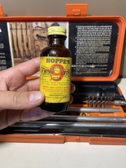 Vintage Hoppe’s Gun Cleaning Kit – ORIGINAL ALL Everything Included Orange