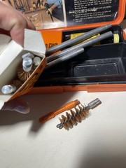 Vintage Hoppe’s Gun Cleaning Kit – ORIGINAL ALL Everything Included Orange