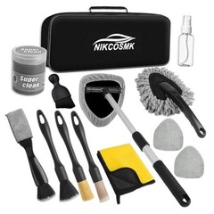 Windshield Cleaner Tool, 14Pcs Car Cleaning Kit – Car Interior Detailing Kit