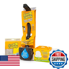 Scrub Daddy Household Cleaning Supplies – The Microfiber BBQ Bundle – Includes 2