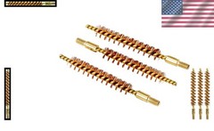 Luxury .22 Caliber Bore Brush 3-Pack – High-Quality Bronze Bristles for Gun Care
