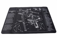 Gun Cleaning Mat for Smith & Wesson M&P Breakdown Schematics Parts Diagram