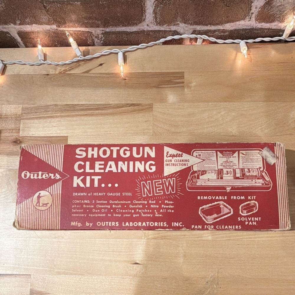 Outers .410 Ga Shotgun Cleaning Kit Metal Case Rod Brush Oil Solvent 478