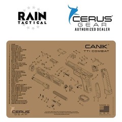 CANIK TTI COMBAT SCHEMATIC Handgun Mat FDE
