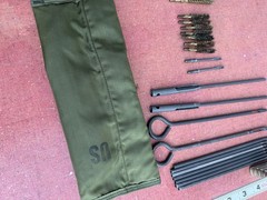Vintage Military M16A1 US Military Rifle Cleaning Kit OD Green Incomplete?