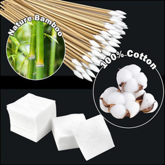 1050/800 PCS Gun Cleaning Supplies – 2″ Lint-Free Cotton Patches & 6″ Long Cott