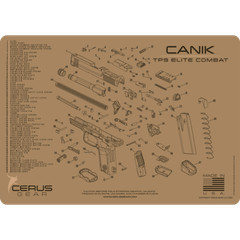 For CANIK® TP9 ELITE COMBAT PRO MAT Handgun Gun Cleaning Mat Cerus Gear FDE