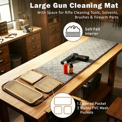 Portable Gun Cleaning Mat Pistol Handgun Rifle Shooting Cleaning Pad Heavy-Duty