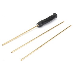 For .177 .22 Caliber Rifle Gun Barrel Cleaning Kit w/ Long Rod Brushes Tool Set