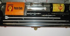 Vintage Outers Gunslick Rifle Cleaning Kit No. 477 30 Cal. In Red Metal Box