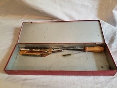 Vintage Montgomery Wards Western Field Shotgun Cleaning Kit Case