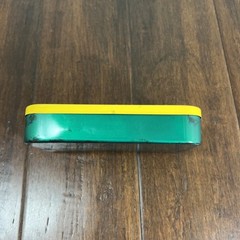 Vintage Gun Cleaning Kit By Outers- Metal Yellow And Green Case With All Parts