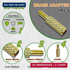 22 Rifle Cleaning Kit 10 Pack Gun Bore Brush Set with 5-40 8-32 Brass Adapter Mo