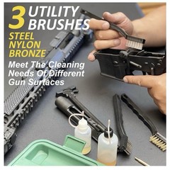 iunio Gun Cleaning Kit Universal Gun Cleaning All Caliber and Carrying Case New